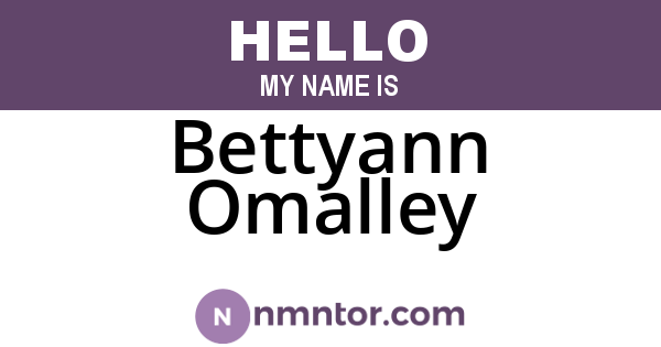 Bettyann Omalley