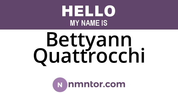 Bettyann Quattrocchi