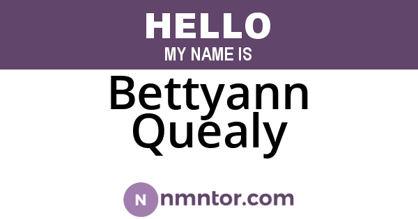 Bettyann Quealy