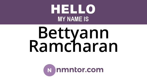 Bettyann Ramcharan
