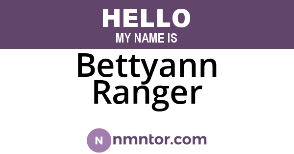 Bettyann Ranger