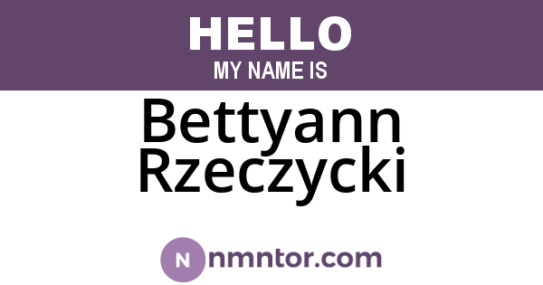Bettyann Rzeczycki
