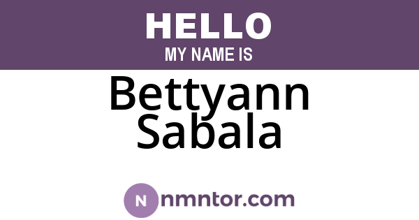 Bettyann Sabala