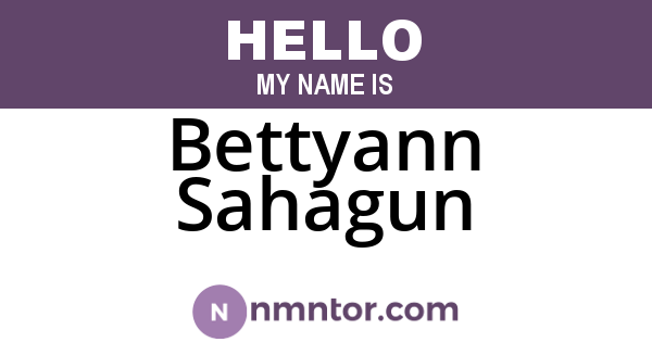 Bettyann Sahagun