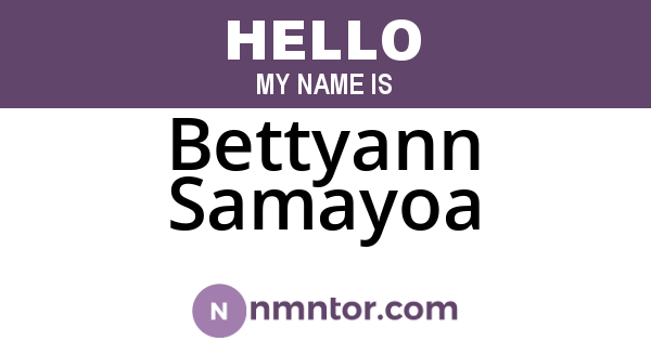 Bettyann Samayoa