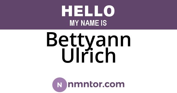 Bettyann Ulrich