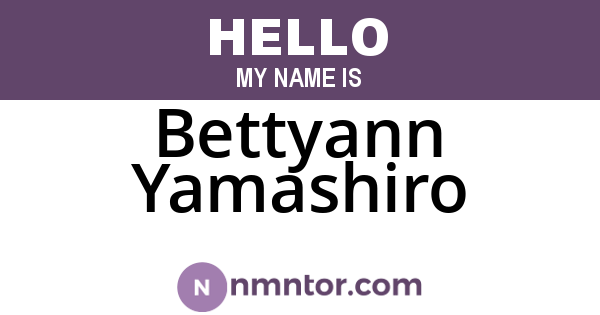 Bettyann Yamashiro