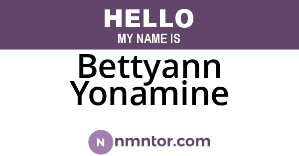 Bettyann Yonamine