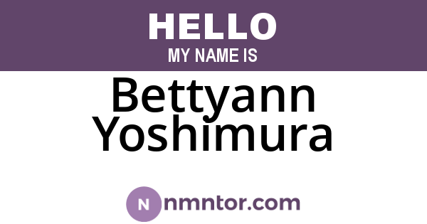 Bettyann Yoshimura