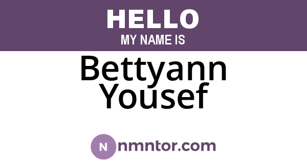 Bettyann Yousef