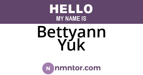 Bettyann Yuk