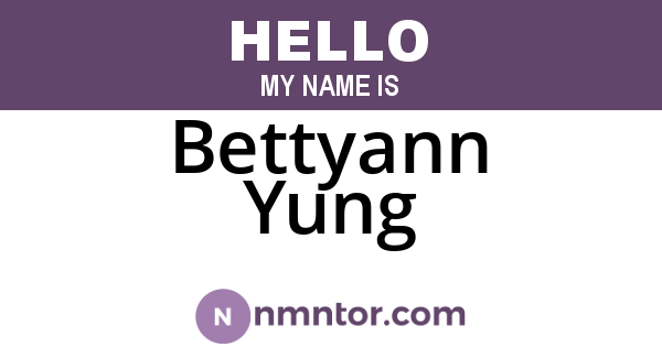 Bettyann Yung