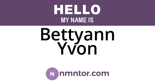 Bettyann Yvon