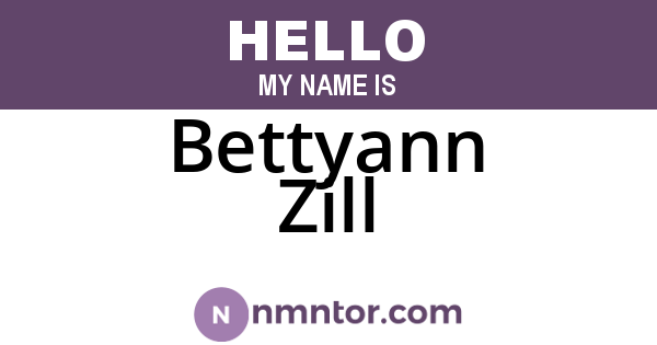 Bettyann Zill