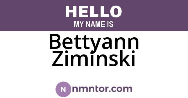 Bettyann Ziminski