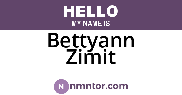 Bettyann Zimit