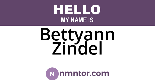 Bettyann Zindel