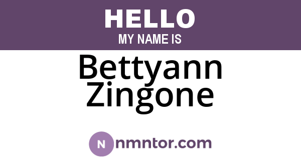 Bettyann Zingone