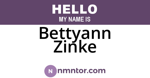Bettyann Zinke