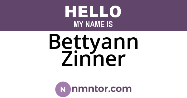 Bettyann Zinner