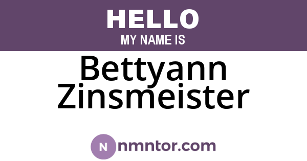Bettyann Zinsmeister