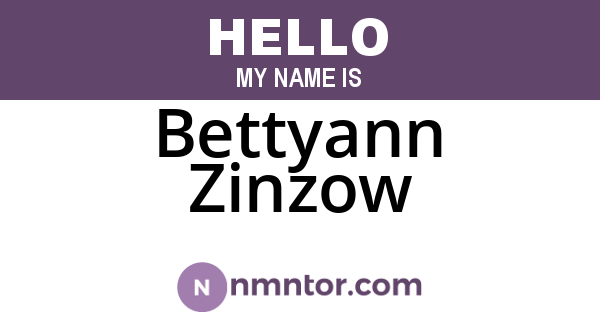 Bettyann Zinzow