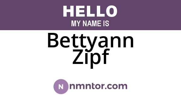 Bettyann Zipf