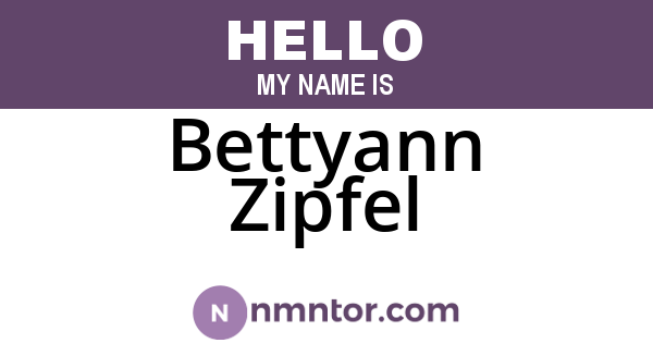 Bettyann Zipfel
