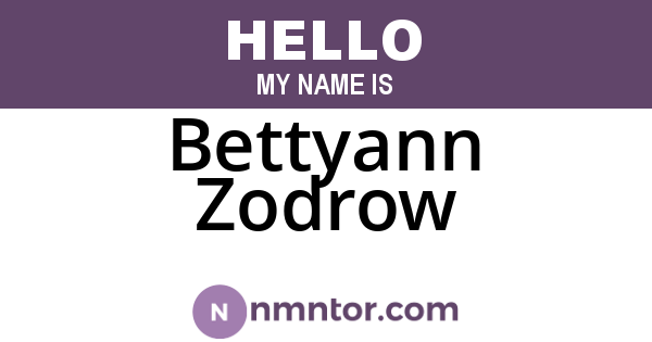 Bettyann Zodrow
