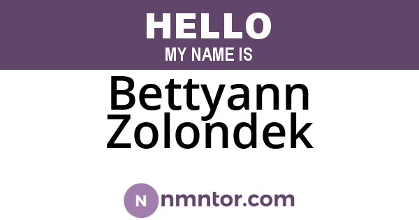 Bettyann Zolondek