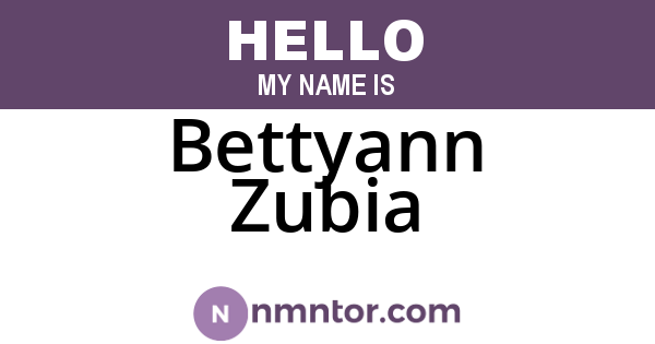 Bettyann Zubia