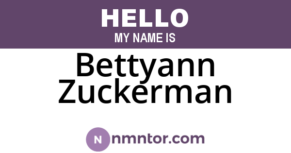 Bettyann Zuckerman