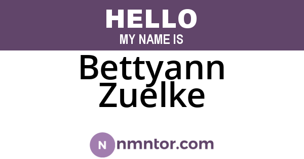 Bettyann Zuelke