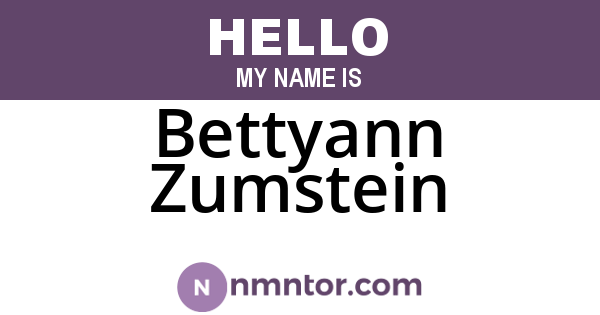 Bettyann Zumstein