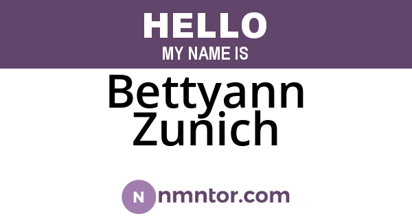 Bettyann Zunich