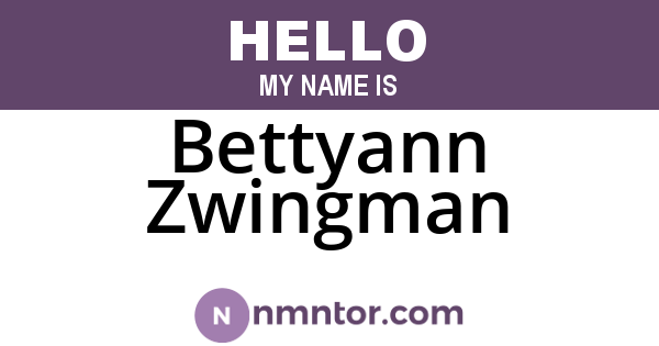 Bettyann Zwingman