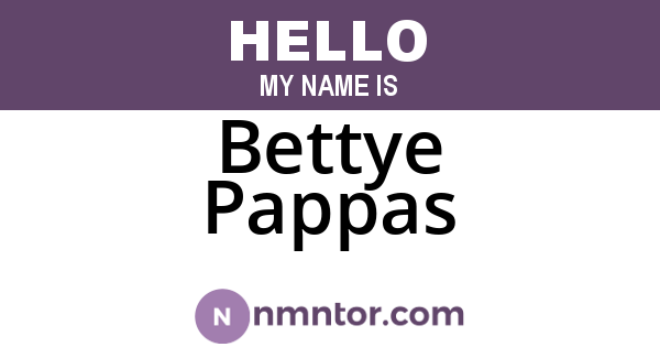 Bettye Pappas