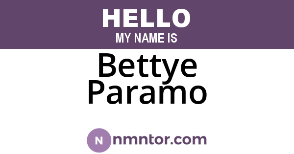 Bettye Paramo