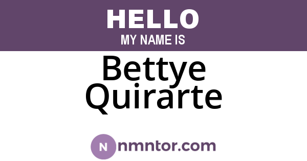 Bettye Quirarte