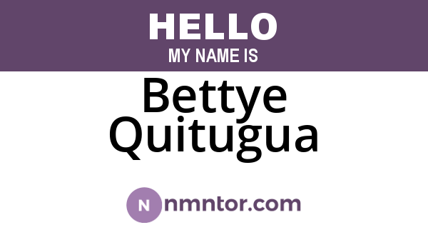 Bettye Quitugua