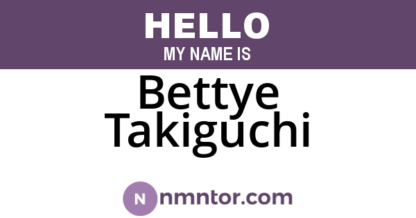 Bettye Takiguchi