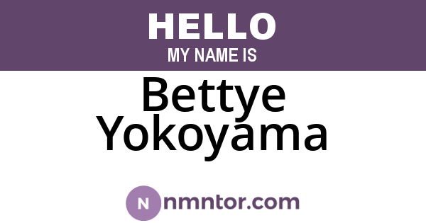 Bettye Yokoyama