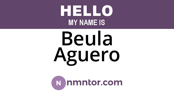Beula Aguero