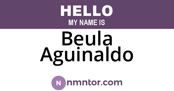 Beula Aguinaldo