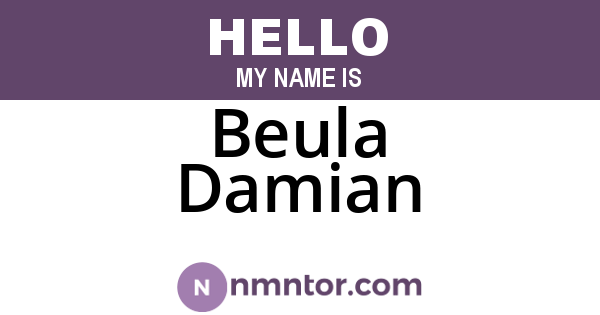 Beula Damian