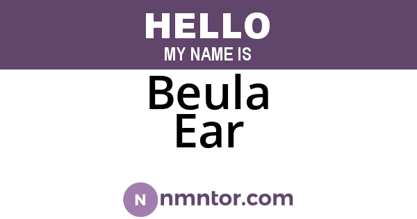 Beula Ear