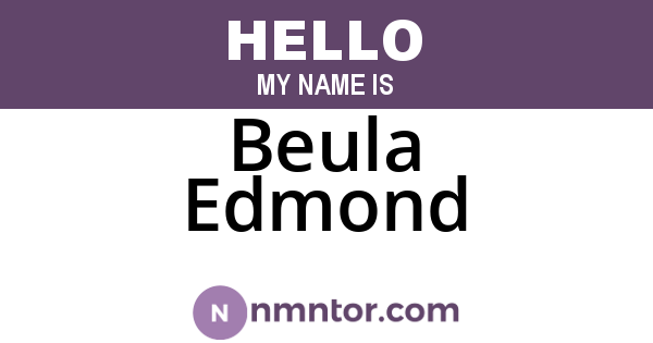 Beula Edmond