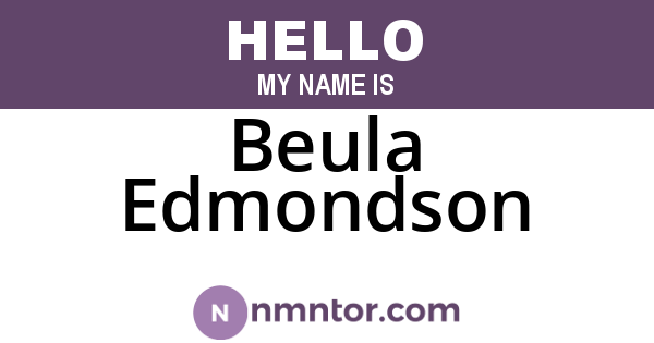 Beula Edmondson