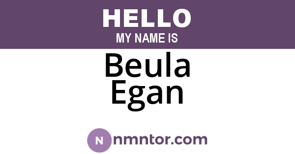Beula Egan