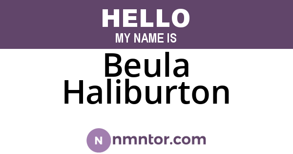 Beula Haliburton